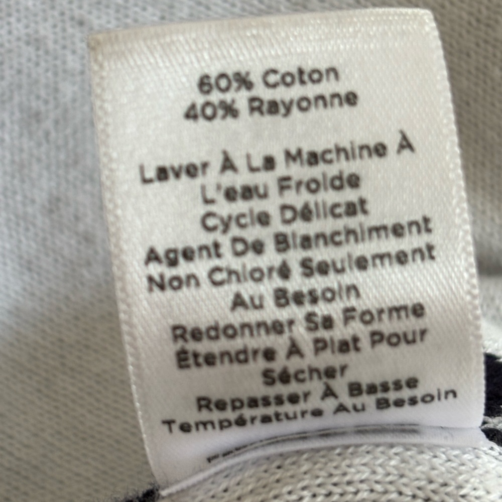 Talbots Navy and White Polka Dot Cardigan - Picture 6 of 6